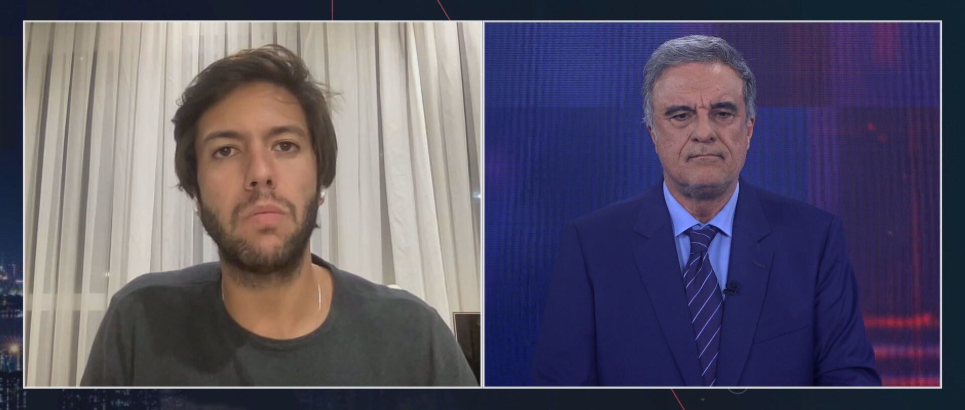 Caio Coppolla e José Eduardo Cardozo em "O Grande Debate"