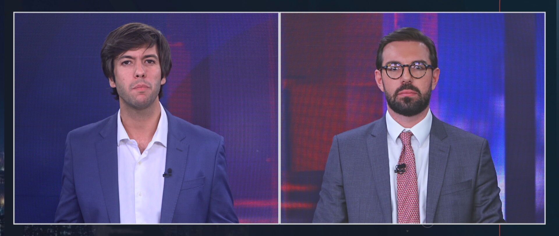 Comentarista Caio Coppolla e advogado Vitor Marques em "O Grande Debate"