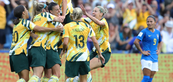 Brasil e Austrália se enfrentam na Copa do Mundo de 2019 • Reprodução / Football Australia