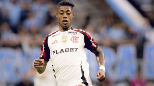 Bruno Henrique durante jogo do Flamengo