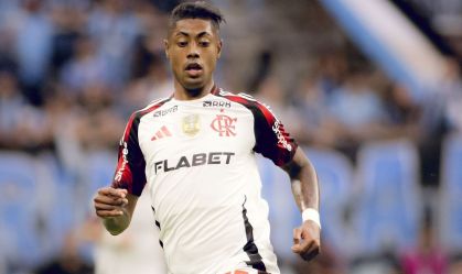 Bruno Henrique durante jogo do Flamengo