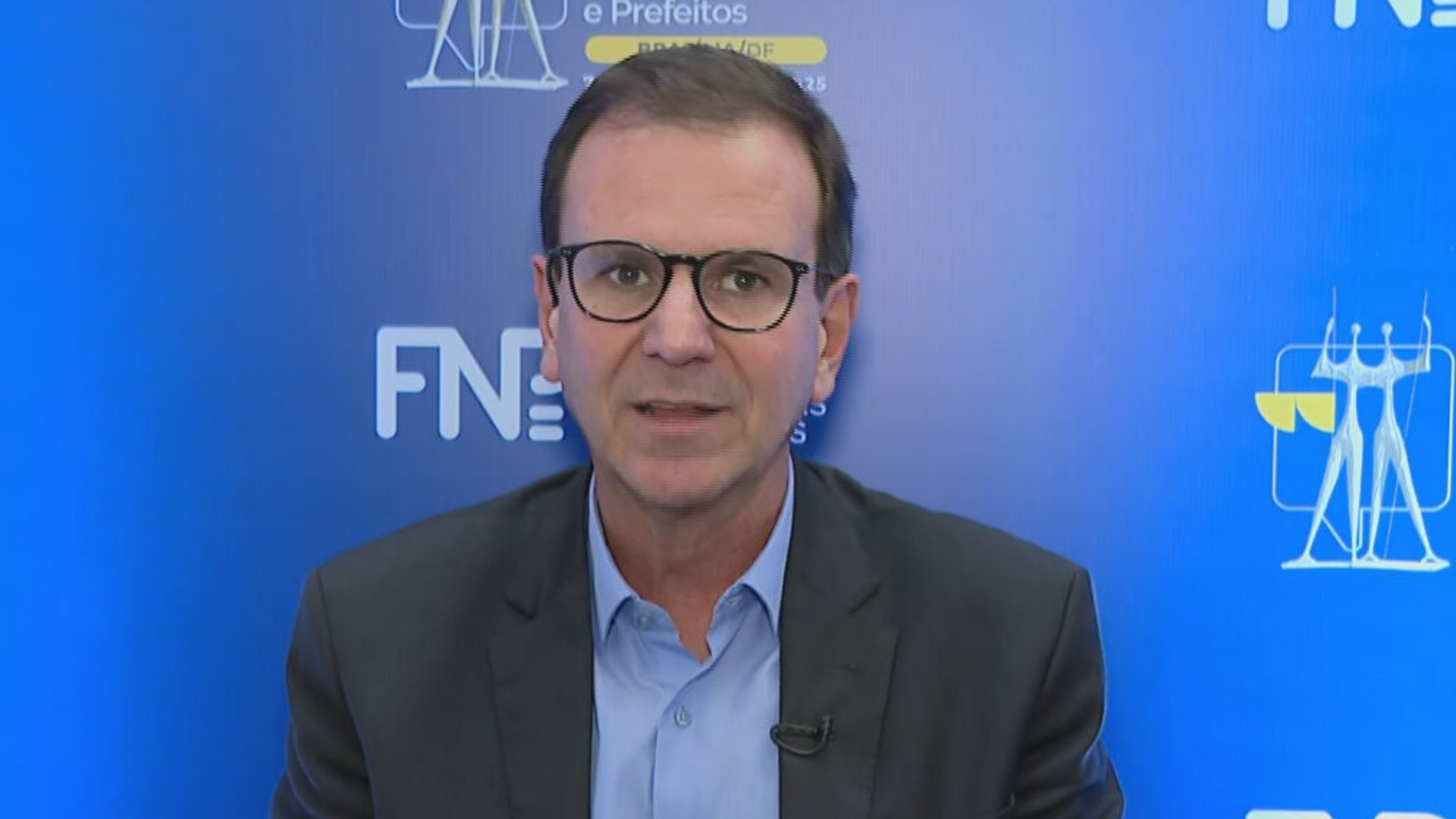 Atual prefeito do Rio de Janeiro, Eduardo Paes (PSD), em entrevista à CNN