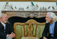 Lula se reuniu em Roma com Julian Assange