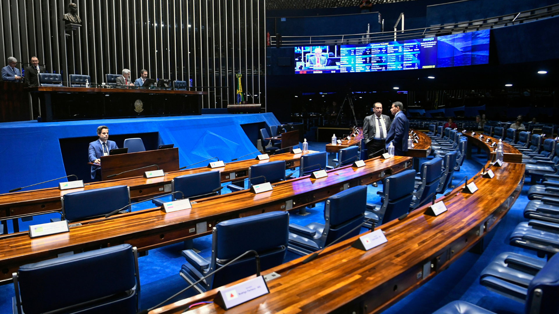 Plenário do Senado Federal durante sessão deliberativa ordinária
