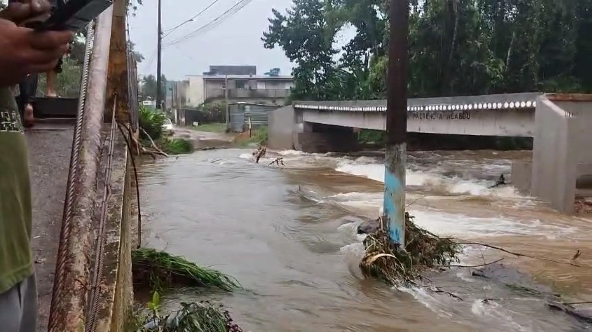Enchente na cidade de Ubatuba (SP)