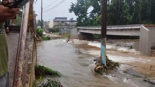 Enchente na cidade de Ubatuba (SP)