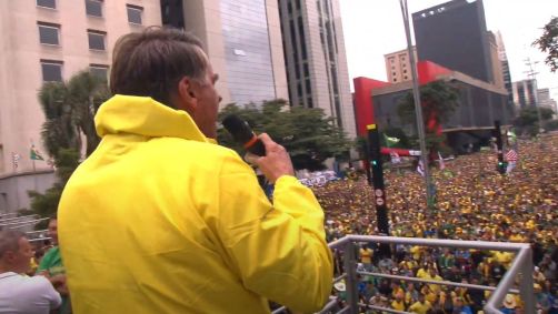 O ex-presidente Jair Bolsonaro (PL) durante ato na avenida Paulista, em São Paulo, em prol da anistia aos condenados no 8 de Janeiro