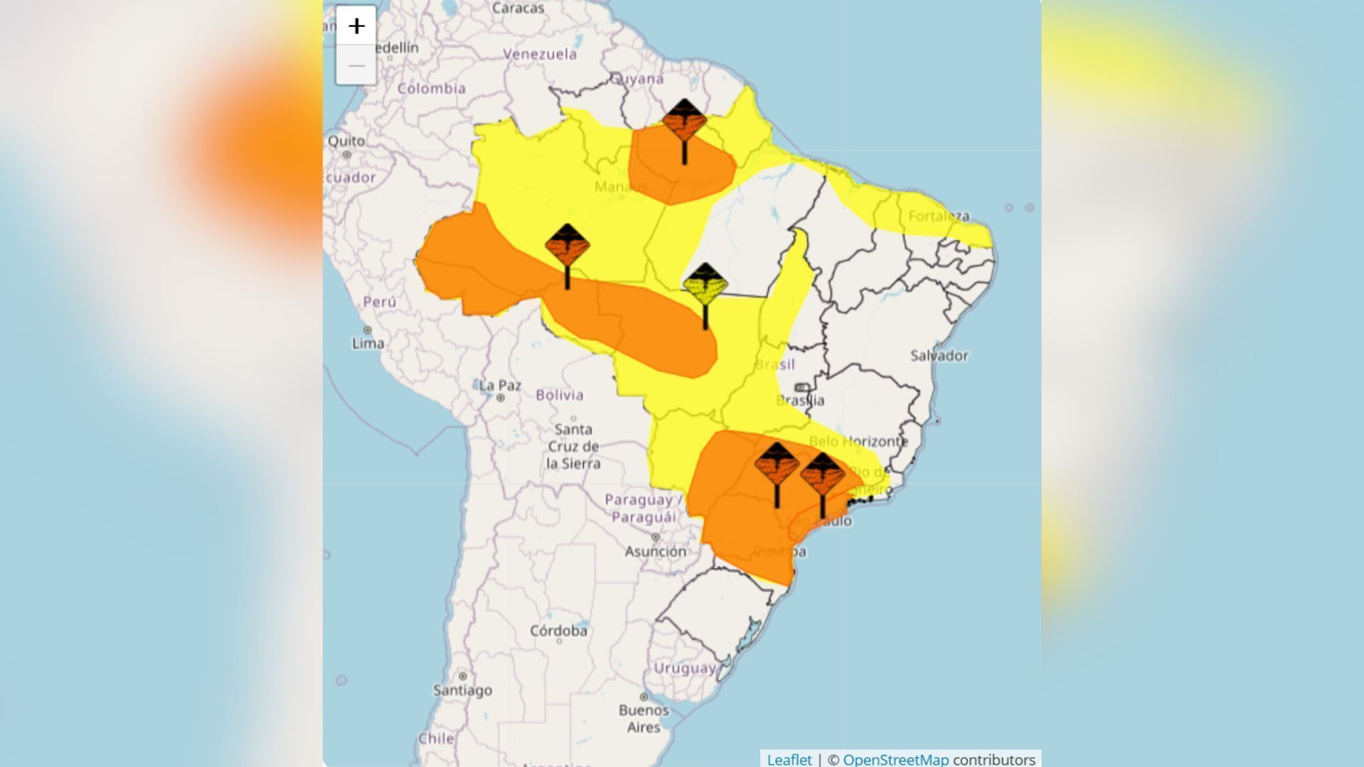 Avisos meteorológicos em 030425