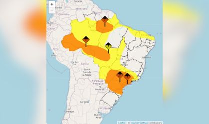 Entenda o que é o alerta laranja, em vigor hoje em parte do Brasil