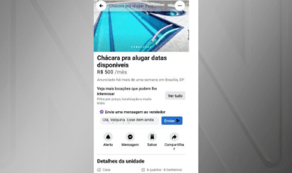 Polícia do DF prende homem que aplicava golpe de falso aluguel de chácaras