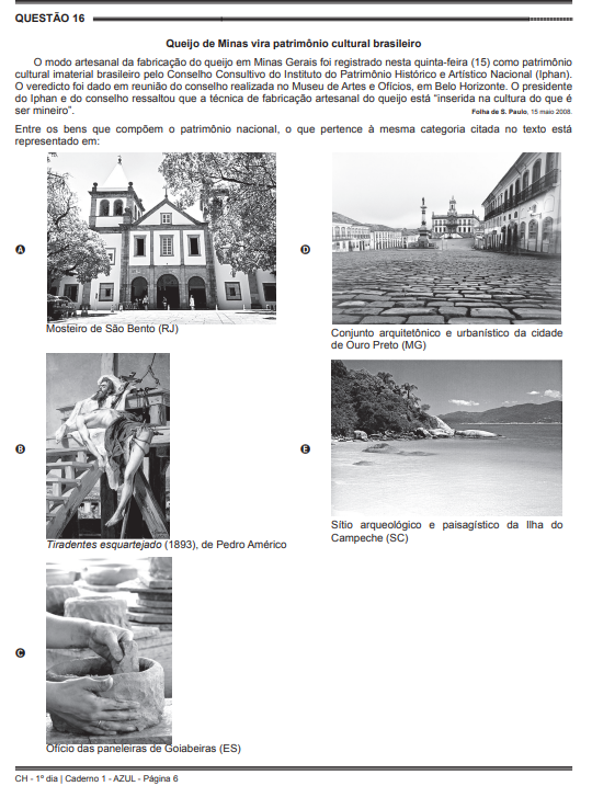Questão correta é a  • Reprodução
