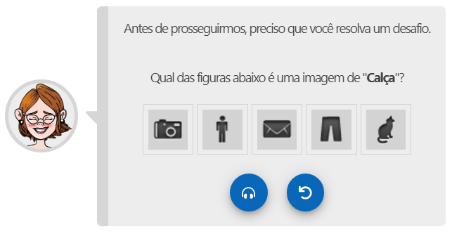 Candidato deve resolver desafio durante o processo de solicitação do pedido de isenção • Reprodução