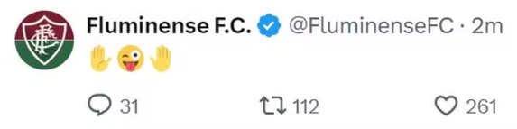Fluminense apaga postagem com provocação a Neymar • Reprodução / Redes Sociais