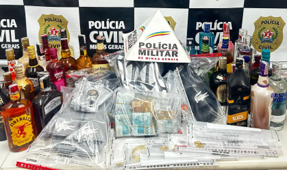 Operação policial apreende mais de R$ 62 mil, joias e itens de luxo em MG