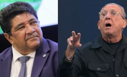 Galvão Bueno chama Ednaldo Rodrigues, presidente da CBF, de cara de pau