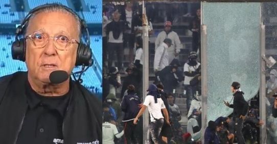 Galvão Bueno se pronuncia sobre tragédia antes de jogo do Colo-Colo contra o Fortaleza