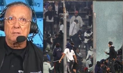 Galvão Bueno reage à morte em jogo no Chile: "Pior lugar para se jogar"