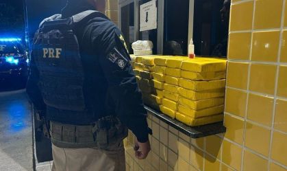 53 kg de cocaína são apreendidos pela PRF no Rio Grande do Norte