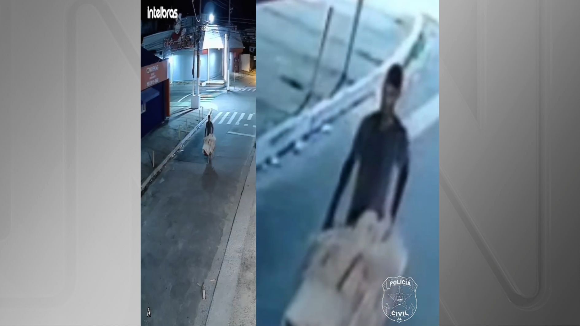 Câmera flagrou suspeito de matar mulher trans empurrando carrinho de mão após crime em Maceió (AL)