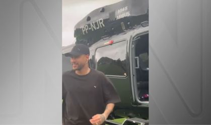 Avaliado em R$ 50 milhões, helicóptero de Neymar está proibido de voar