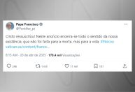 Veja a última mensagem publicada pelo papa Francisco
