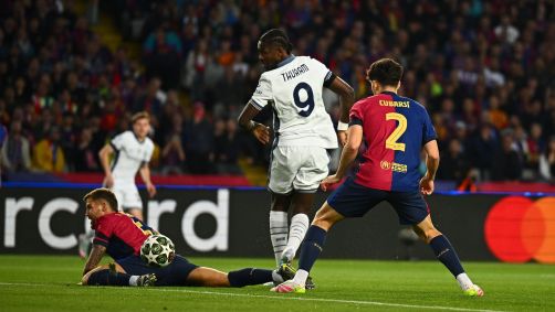 Thuram marca golaço para a Inter de Milão contra o Barcelona pela Champions