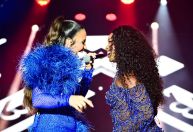 Ivete Sangalo e Iza fazem homenagem a Preta Gil em show