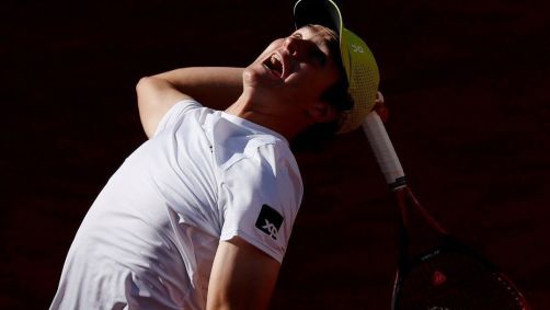 João Fonseca em ação no Madrid Open