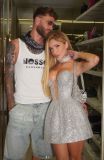 Karoline Lima e o noivo, Léo Pereira, jogador do Flamengo