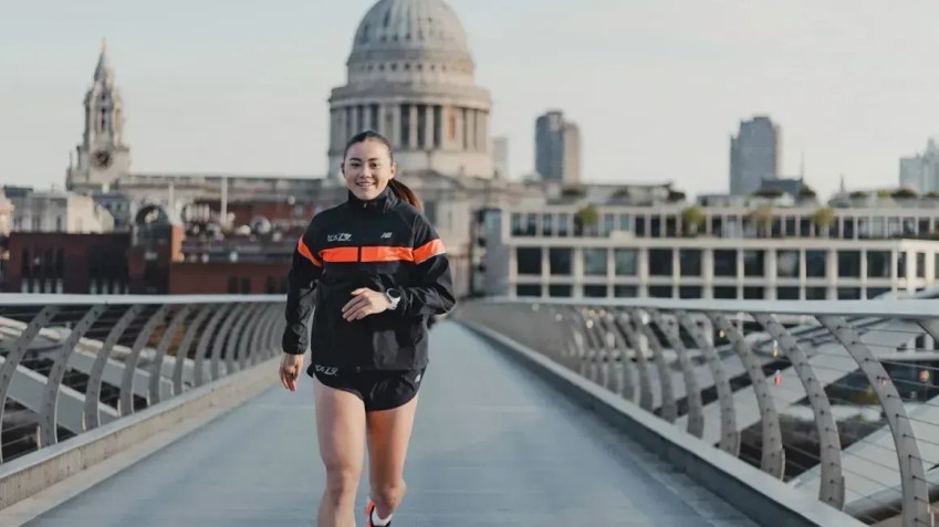 Liz Newcomer está correndo sua 10ª maratona • Cortesia de Liz Newcomer