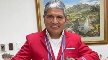 Luis Alfonso Chango, presidente do Mushuc Runa, reclama da falta de apoio ao clube