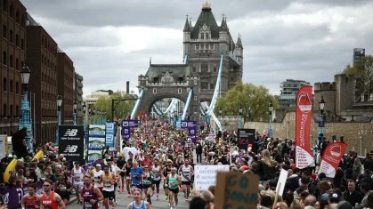 Espera-se que a Maratona de Londres deste ano quebre o recorde mundial de maior número de participantes em uma maratona