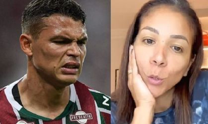 "Cara de pobre": mulher de Thiago Silva é xingada e rebate nas redes