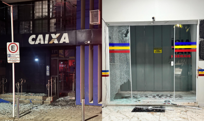 'Novo Cangaço': bandidos atacam agência da Caixa e sede da PM no sul de MG