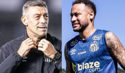 Neymar agradece a Pedro Caixinha pelo tempo em que trabalharam juntos no Santos