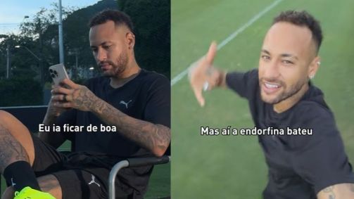 Neymar aparece correndo em víde de campanha publicitária; jogador está tratando de lesão na coxa esquerda