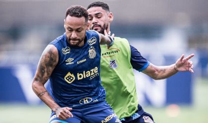 Neymar volta e Santos vence Água Santa por 3 a 2 em jogo-treino