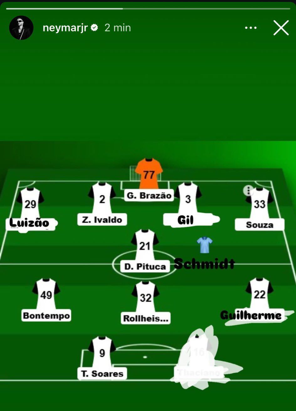 Neymar posta campinho do Santos e apaga • Reprodução