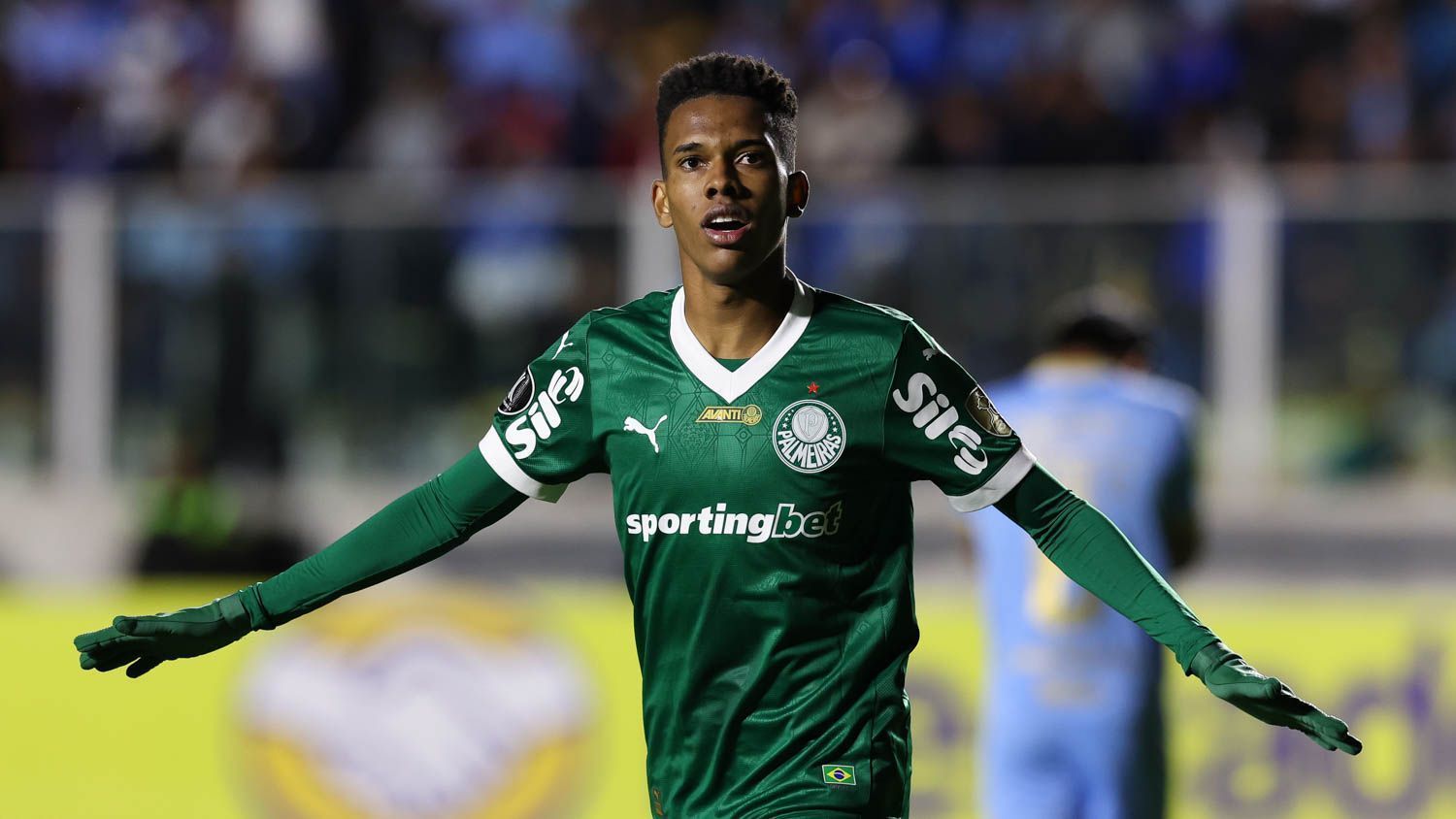 Palmeiras e Bolívar durante jogo da Libertadores