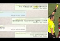 Veja prints em que Bruno Henrique antecipa jogo que vai levar cartão