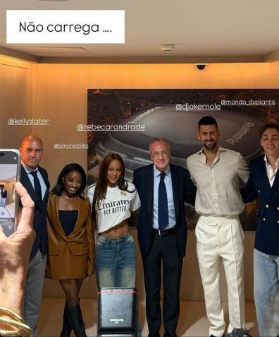 Atletas estão em Madrid para o Prêmio Laureus, que acontece na cidade • Foto: Reprodução