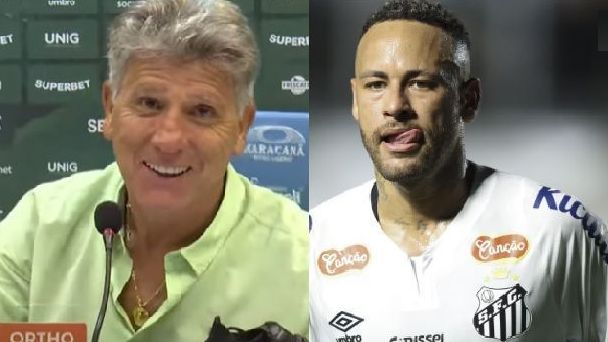 Renato Gaúcho provoca Neymar após vitória do Fluminense sobre o Santos