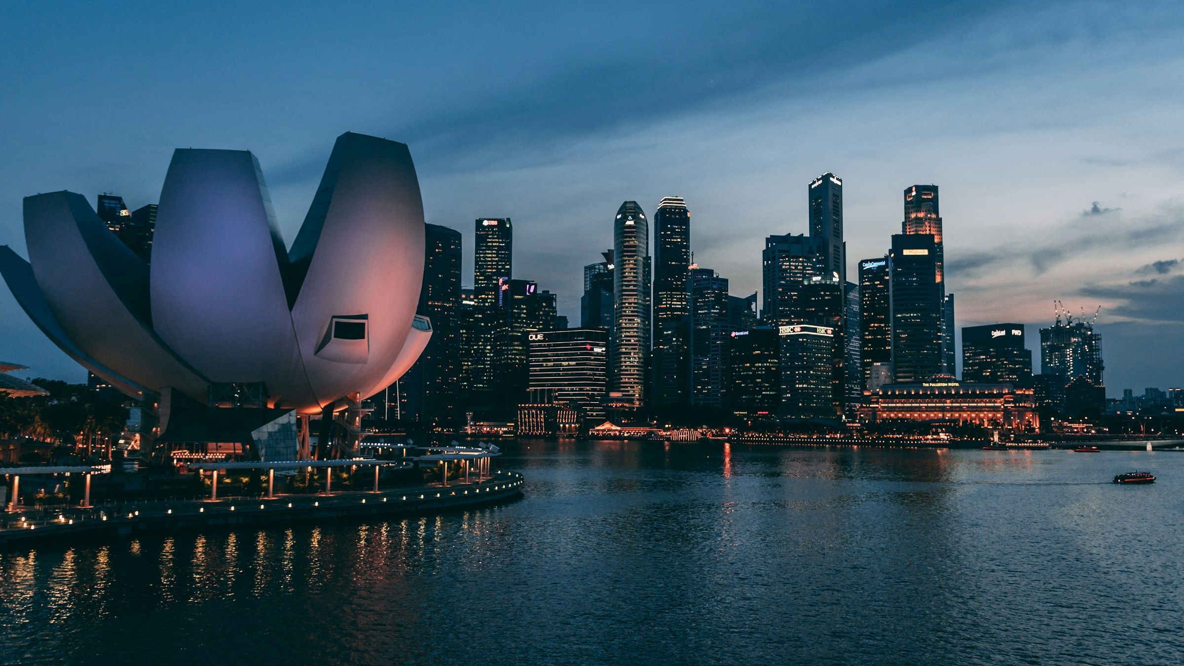 Vista da cidade de Singapura