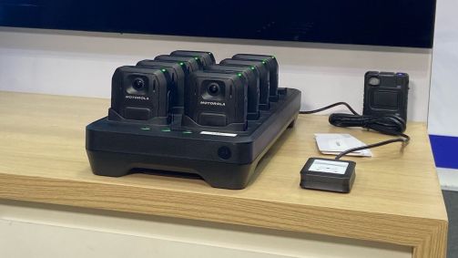 Câmeras corporais que serão utilizadas pela Polícia Militar de São Paulo