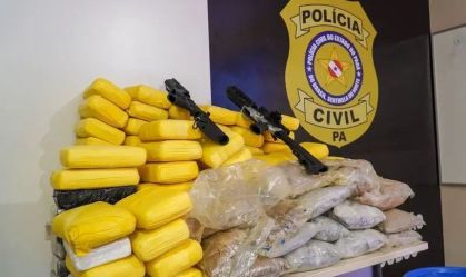 Polícia apreende 130 kg de droga em "laboratório do crime" no Pará