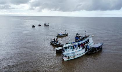 Barco naufraga Ilha Marajó