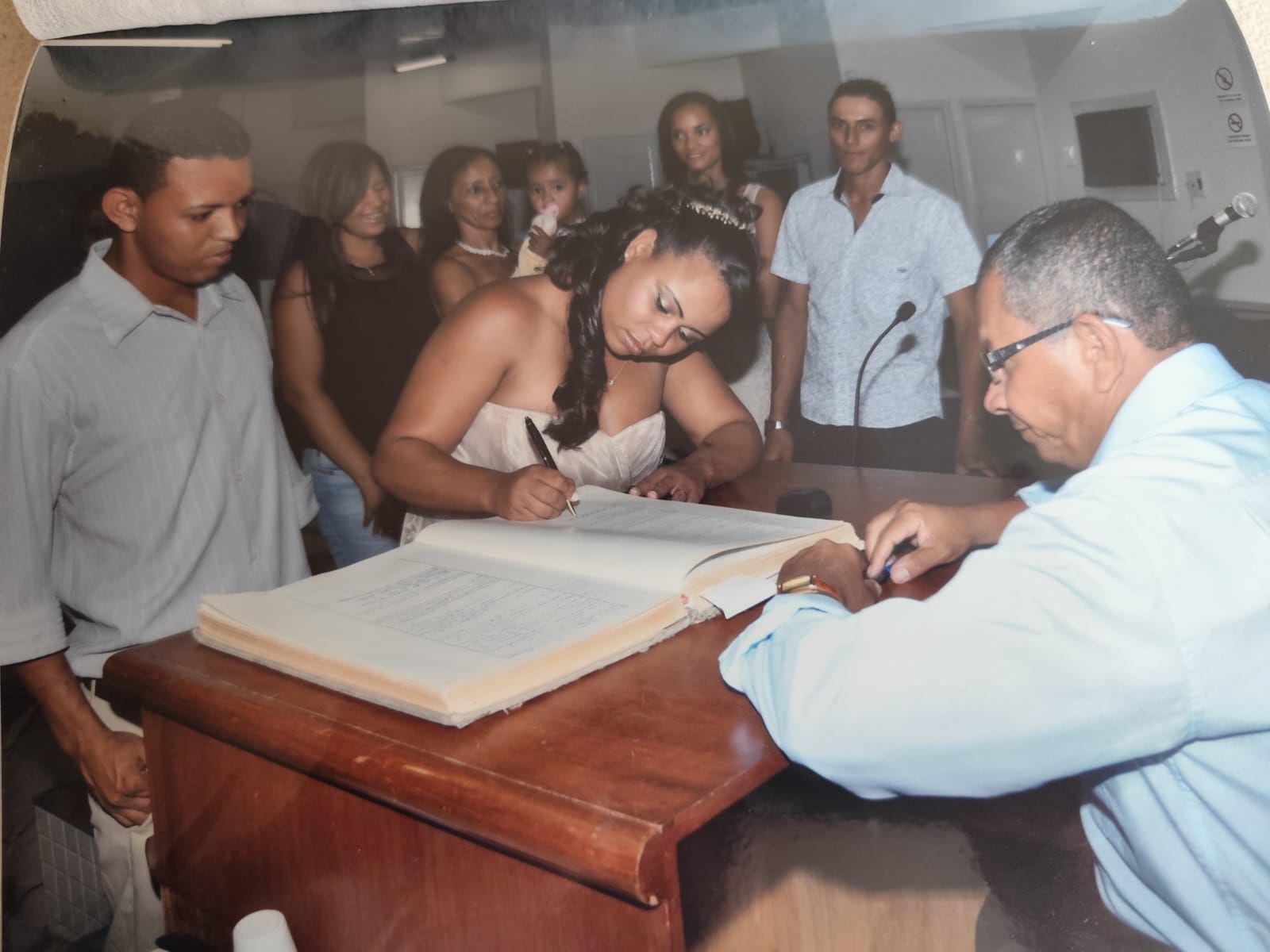 Casamento de Fábia Almeida e Acel Menezes, em 2012 • Arquivo Pessoal