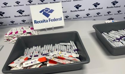 Carga do medicamento Mounjaro apreendida no aeroporto de Recife