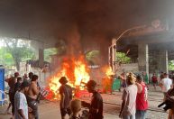 Vídeo: moradores da Favela do Moinho fazem protesto contra operações da PM