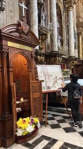 Confessionário na igreja de San José de Flores, Argentina, onde Francisco iniciou sua vocação sacerdotal. • Luciana Taddeo/CNN